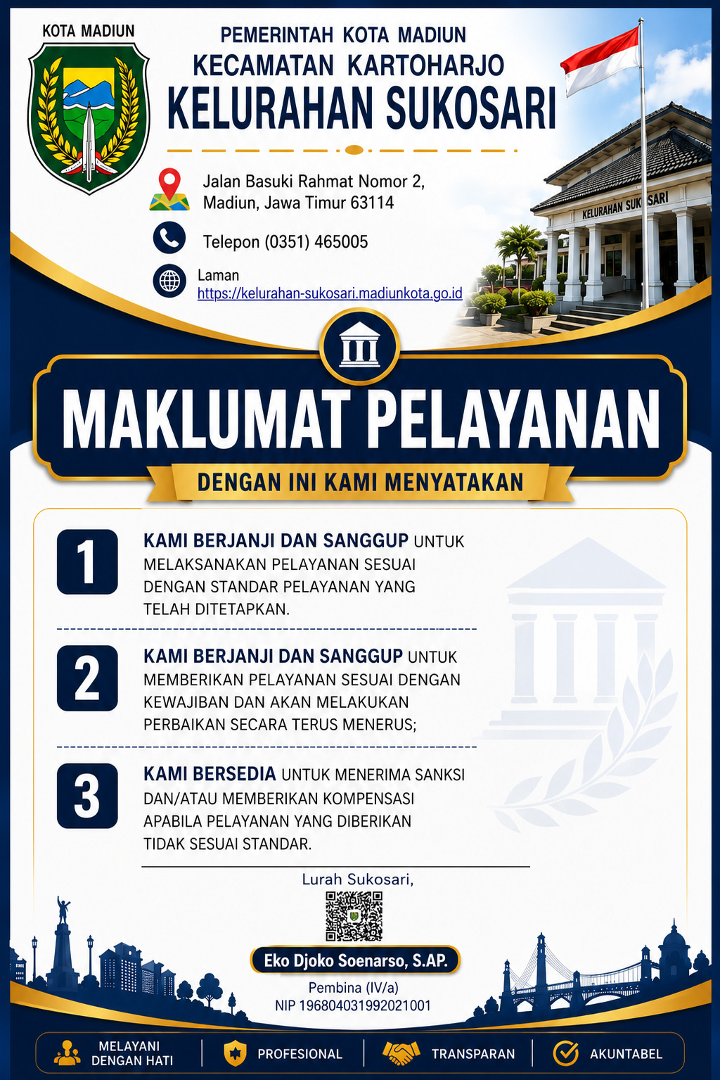 MAKLUMAT PELAYANAN KELURAHAN SUKOSARI